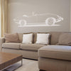 E Type Sports Car Vinyl Wall Sticker - Oakdene Designs - 3