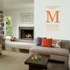 Oakdene Designs Wall Stickers 'Family Established' Vinyl Wall Sticker