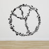 Floral Peace Sign Wall Sticker - Oakdene Designs - 4