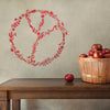 Floral Peace Sign Wall Sticker - Oakdene Designs - 3