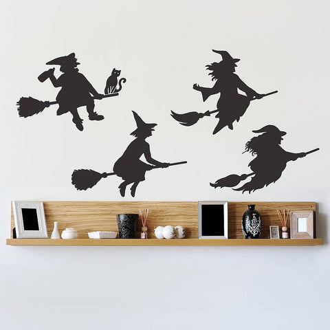 Halloween Witches Wall Sticker Set - Oakdene Designs - 1