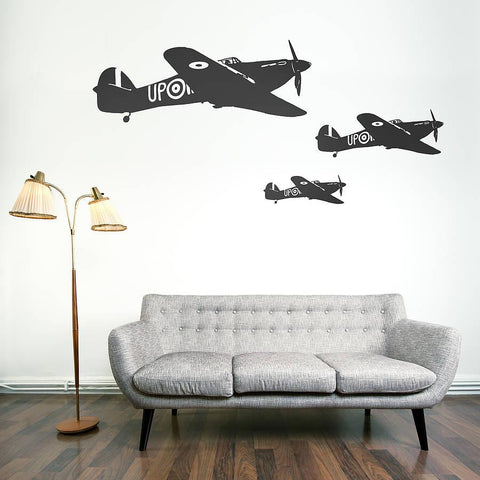Hawker Hurricane Vinyl Wall Sticker - Oakdene Designs