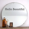'Hello Beautiful' Mirror Sticker - Oakdene Designs - 1