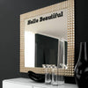 'Hello Beautiful' Mirror Sticker - Oakdene Designs - 3