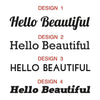 'Hello Beautiful' Mirror Sticker - Oakdene Designs - 5
