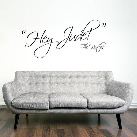 'Hey Jude!' Quote Wall Sticker - Oakdene Designs
