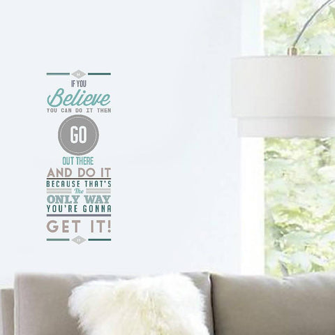 'If You Believe' Vinyl Wall Sticker - Oakdene Designs - 1