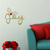 'Joy Christmas' Gold Wall Sticker - Oakdene Designs - 2