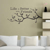 'Life Is Better With Friends' Wall Sticker - Oakdene Designs - 1
