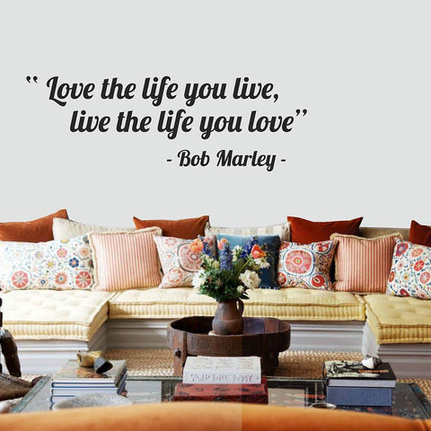 'Love The Life You Live' Quote Wall Sticker - Oakdene Designs - 1