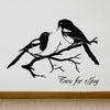 Magpies 'Two For Joy' Vinyl Wall Sticker - Oakdene Designs - 2