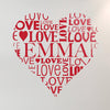 Personalised Love Heart Vinyl Wall Sticker - Oakdene Designs - 3