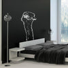 Ostrich Head Wall Sticker - Oakdene Designs - 3