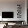 'Personalised Destination' Wall Sticker - Oakdene Designs - 1