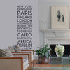 'Personalised Destination' Wall Sticker - Oakdene Designs - 2