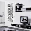 'Personalised Destination' Wall Sticker - Oakdene Designs - 3