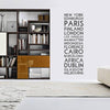 'Personalised Destination' Wall Sticker - Oakdene Designs - 4