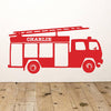Personalised Fire Engine Vinyl Wall Sticker - Oakdene Designs - 2