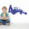 Personalised Tractor Digger Wall Sticker - Oakdene Designs - 2