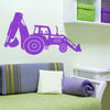 Personalised Tractor Digger Wall Sticker - Oakdene Designs - 3