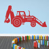 Personalised Tractor Digger Wall Sticker - Oakdene Designs - 1