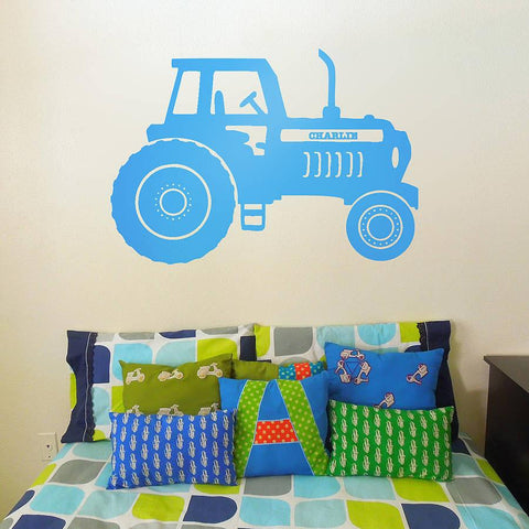 Personalised Tractor Vinyl Wall Sticker - Oakdene Designs