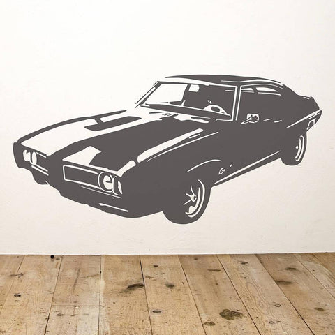 Pontiac Muscle Car Vinyl Wall Sticker - Oakdene Designs - 1