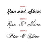 'Rise And Shine' Wall Sticker - Oakdene Designs - 4