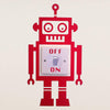 Robot Light Switch Vinyl Wall Sticker - Oakdene Designs - 1