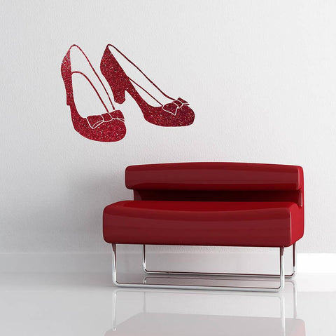 Ruby Slipper Vinyl Wall Sticker - Oakdene Designs