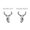 Oakdene Designs Wall Stickers Stag Head Vinyl Wall Sticker