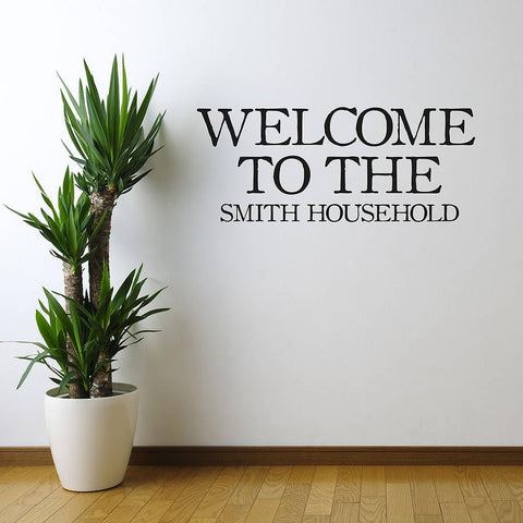'Welcome' Vinyl Wall Sticker - Oakdene Designs - 1