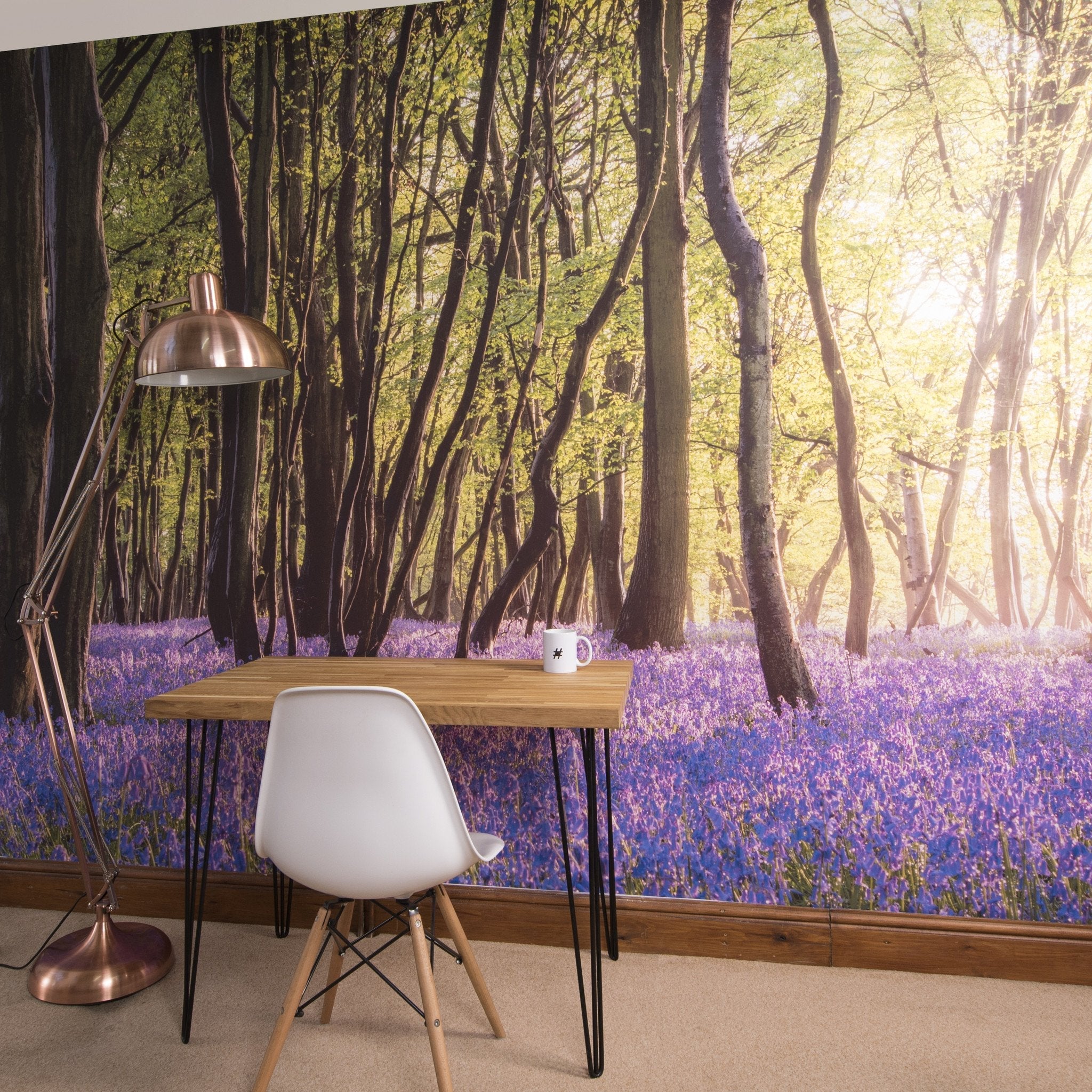 Bluebell Woods Self Adhesive Wallpaper Mural - Oakdene Designs - 2