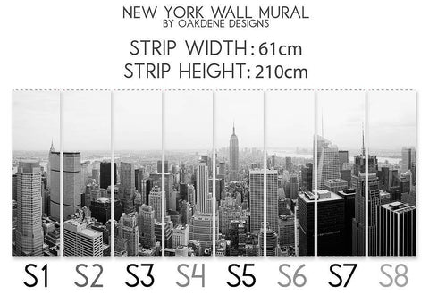New York City Self Adhesive Wallpaper Mural - Oakdene Designs - 2